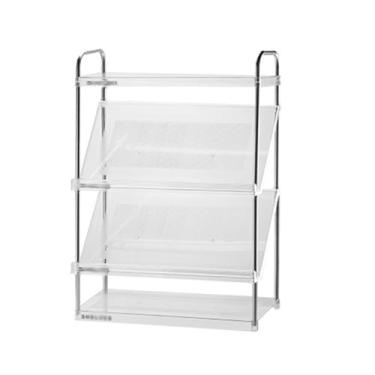 Imagem de SPXMQSS Sapateira para entrada, armazenamento de sapatos, organizador inclinado estreito para sala de estar, corredor, quarto, fácil de montar, branco, 4 níveis 49 x 18,5 x 66 cm