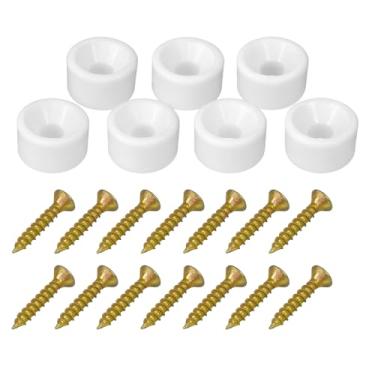 Imagem de Suporte Redondo para Prateleira com Parafuso 3/5 x 16 mm – Kit 12 Unidades – Alta Fixação para Móveis Planejados e Marcenaria
