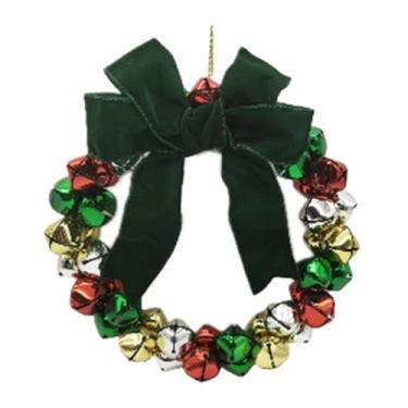 Imagem de Lilihuimaoyi Pequena Guirlanda de Natal para Pendurar com Laço, Ideal para Festas em Ambientes Internos. Um Ambiente Festivo, Style H