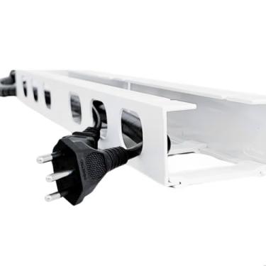 Imagem de Organizador de cabos e fios 50 CENTÍMETROS guia de cabos baixo mesa Setup gamer esconder cabos canaleta p/cabos(BRANCO)