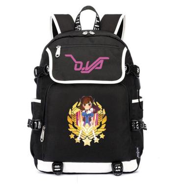 Imagem de Mochila escolar Anime DVA Overwatches Kids 37x16x45cm