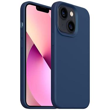 Imagem de Capa de Silicone Líquido para Celular 13 Ultra Fina -Impacto - Protetora -Risco com Bordas Elevadas e Forro Microfibra M