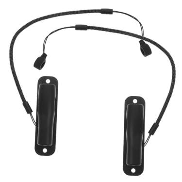 Imagem de jojofuny 2 peças de cordão retrátil com base de mola para canetas Stylus compatível com cordão elástico suporte adesivo para mesas e dispositivos