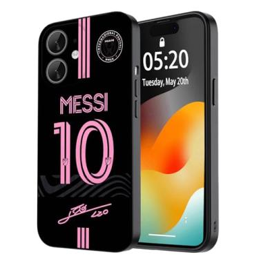 Imagem de C0KC0IP ZERMU Capa para iPhone 12, Miam%i #10 Super Soccer Star Mess%i Fashion Proteção Total Silicone Macio TPU Absorção de Choque Capa para iPhone 12 6,1 polegadas