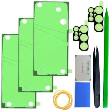 Imagem de iStable Capa traseira cola para Samsung Galaxy S25 FE fita adesiva de substituição para tampa de bateria, kit de reparo de fita adesiva dupla face pré-fabricada SM-S731B/DS (3 peças)