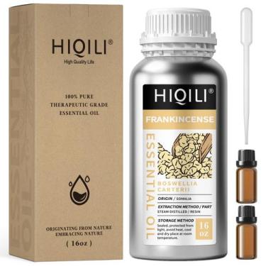 Imagem de Óleo essencial HIQILI Frankincense 473 ml Aromaterapia pura