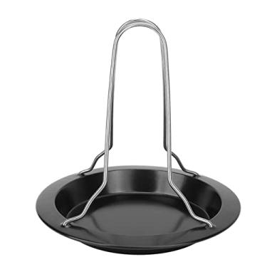 Imagem de Cryfokt Assadeira Vertical Rack Portátil de Torrador de Frango Em Aço Inoxidável para Ferramentas de Cozinha para Churrasco Ao Ar Livre, Frigideira Antiaderente, Fácil de Limpar, Ideal para Fritar
