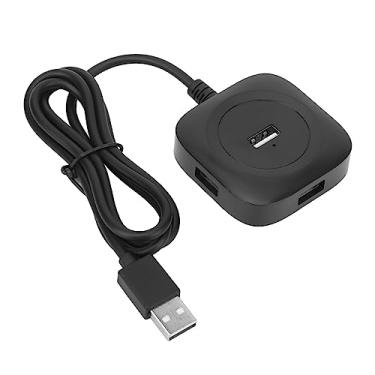 Imagem de KIMISS Divisor de Hub de Dados USB de 4 Portas USB 2.0 Expansor de Adaptador Multiporta para Teclado, Mouse, Cartão de Memória - Conexão Eficiente Com Transmissão de Dados Estável e Suporte de Alta
