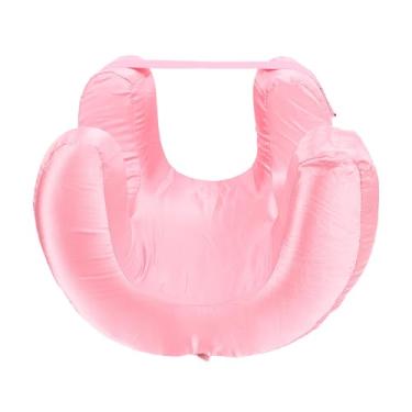 Imagem de GOWENIC Travesseiro de Pescoço Macio e Confortável de Recuperação Lenta para Dormir Em Viagens Em Casa, Material de Poliuretano, 1 Peça (Rosa)