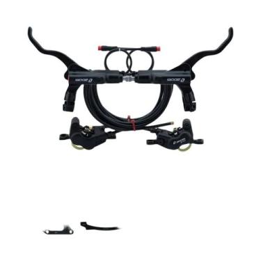 Imagem de Freio Hidráulico De Disco De 4 Pistões ZOOM HB-876E Preto Vermelho 160