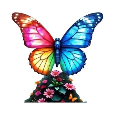 Imagem de Kit De Pintura Em Diamante 5D DIY Com Borboleta Abstrata Colorida, Lon