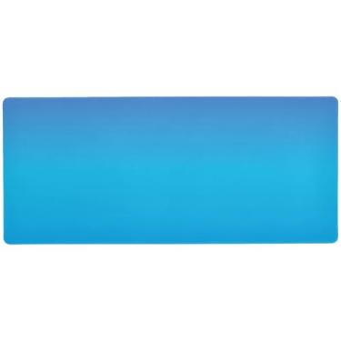 Imagem de Mouse pad gradiente rosa azul para jogos, antiderrapante, teclado para mesa, mouse pad grande, 80 x 39,9 cm