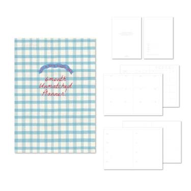 Imagem de Monolike Agenda básica Unmatched Friends 6 meses sem data, Blue Check - Agenda semanal e mensal acadêmica sem data