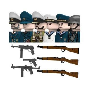 Imagem de Brinquedos De Blocos De Montar De Soldado Da Marinha Alemã Da Segunda 