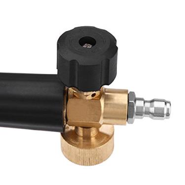 Imagem de aqxreight Lavadora de Espuma de Neve Ajustável de 1/4 ", Garrafa de 1L, Bico de Lavagem de Carro, Pulverizador de Pressão, Lavadora de Carro para Botão de Espuma, Quantidade de Seu Bico de Alta