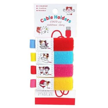 Imagem de 3 peças de laços de armazenamento para casa laços de armazenamento organizadores de cabos de eletrodomésticos e abraçadeiras para carregadores e acessórios de escritório doméstico organizadores de
