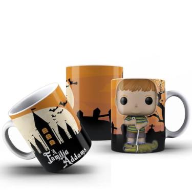 Imagem de Caneca Família Addams Todos Os Personagens Filme Porcelana 325ml (PUGSLEY ADDAMS)