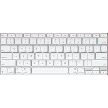 Imagem de Bfenown Teclas de substituição QWERTY para iPad Air 33.0 cm (M3), iPad Air 11 polegadas (M3) - iPad Pro 13 polegadas (M4) Magic Keyboard Repair Key 2024 anos (branco)