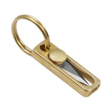 Imagem de Canivete Utilitário Ultra Pequeno E Leve Em Titânio Com Lâmina De Aço 