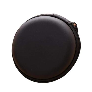 Imagem de 1 pacote com capa para fone de ouvido, fone de ouvido, capa protetora rígida, preta, sem bolso de tela