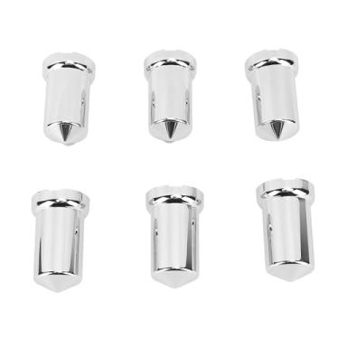 Imagem de Generic 33mm Chrome ABS Lug Nut Covers Proteção Antiferrugem para Caminhões Reboques Push On Nut Caps 20 PCS (20 unidades)
