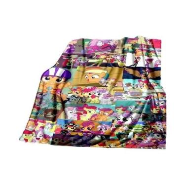 Imagem de Cobertor De Bebê Plush 3D Impresso Super Macio E Quente Pony-y Cobertu