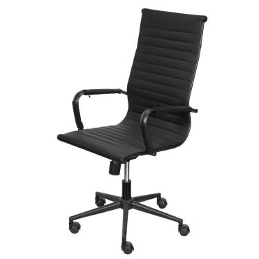 Imagem de Cadeira De Escritório Eames Dark Esteirinha Alta - Preta