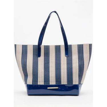 Imagem de Bolsa Feminina Petite Jolie Ibiza White Dark Blue PJ11286, White dark 