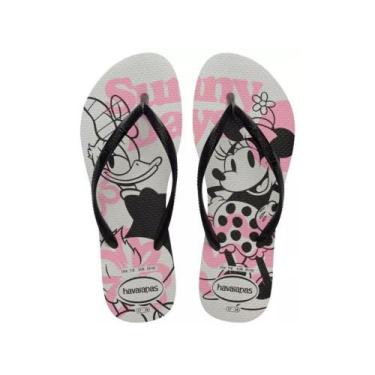 Imagem de Chinelo Havaianas Slim Mickey & Minnie Mouse Disney Feminino Personage