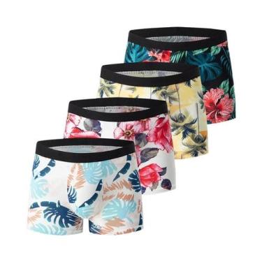 Imagem de Shorts Boxer Confortáveis Para Homens Em Tamanhos Grandes, Estilo Casu