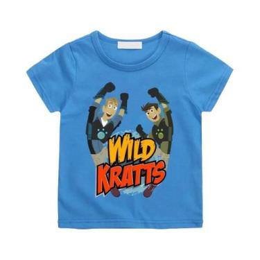 Imagem de Camiseta Infantil De Verão Com Estampa 3D Wild Krats, Camiseta Diverti