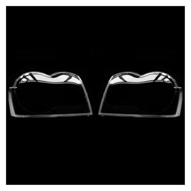 Imagem de Compatível com jeep grand cherokee 2007-2010 capa do farol escudo abajur transparente caso lente de vidro tampas luz protetora(A Pair)