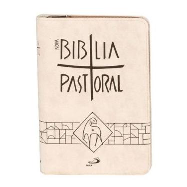 Imagem de Bíblia Sagrada Pastoral - Bolso - Zíper Creme - PAULUS