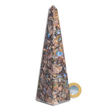 Imagem de Obelisco Riolita Rosa Natural Lapidação Manual 16 a 17cm - CristaisdeC