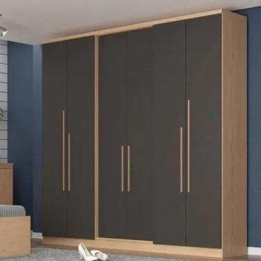 Imagem de Guarda Roupa Casal 6 Portas 2 Gavetas SONATA NEW 3271A Móveis Castro. 