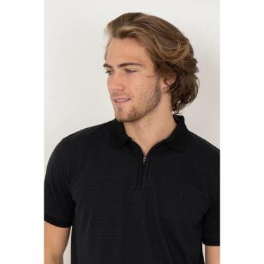 Imagem de Camisa Polo Aleatory Juno Preto-Masculino