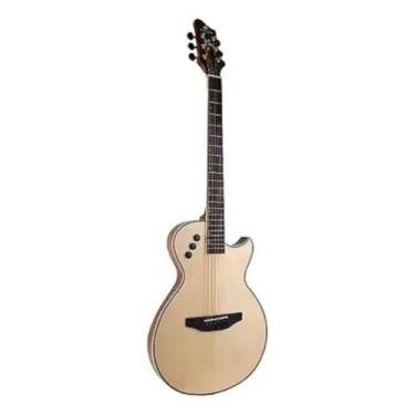 Imagem de Violão Flat Marquês VA-09NTEQ - Aço Eletroacústico, Corpo Slim com Captação EQ, Som Equilibrado, 6 Cordas