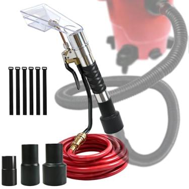 Imagem de RosyOcean Acessório universal compatível com extrator de aspirador de pó de qualquer marca com adaptador de 6 cm e 3 cm e 3 cm, acessórios de extração de cabeça de vácuo para limpeza de estofados e