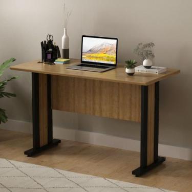 Imagem de Escrivaninha ME4194 Tecno Mobili, Amendoa/Preto