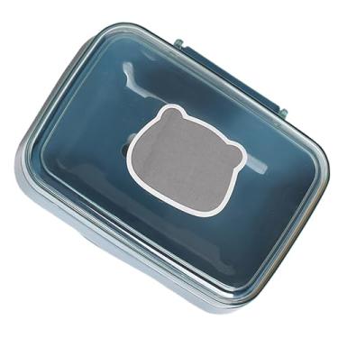 Imagem de Porta-sabonete plástico portátil com tampa e dreno Soap Box para casa dormitório viagens