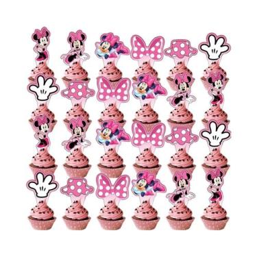 Imagem de Decorações De Bolo De Aniversário Da Minnie, Suprimentos Para Festa Da