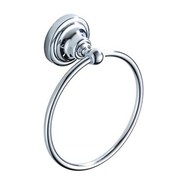 Imagem de 3FLQOOPP Toalheiros, suporte de toalha de banho, toalha de mão de banheiro, toalheiros, suportes de toalha redondos montados na parede, toalheiros de banheiro de aço inoxidável cromados