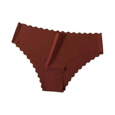 Imagem de Calcinhas Femininas Sexy De Seda Gelada Sem Costura, Respiráveis E Elá