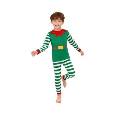 Imagem de Conjunto De Pijamas Infantis De Natal, Fantasias De Elfo E Papai Noel,