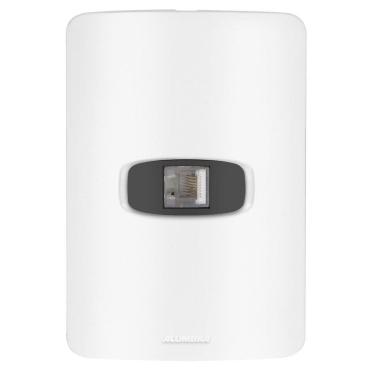 Imagem de Conjunto 1 Tomada Rede Rj45 - Alumbra Gracia Branco / Preto