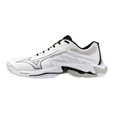 Imagem de Mizuno Tênis masculino Elite Wave Lightning Elite, Multicolorido (branco/preto), 25.5 cm 3E