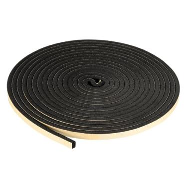 Imagem de PATIKIL Fita isolante de espuma, faixa de vedação de porta autoadesiva para ar condicionado de janela de porta de porta de janela de porta, preta