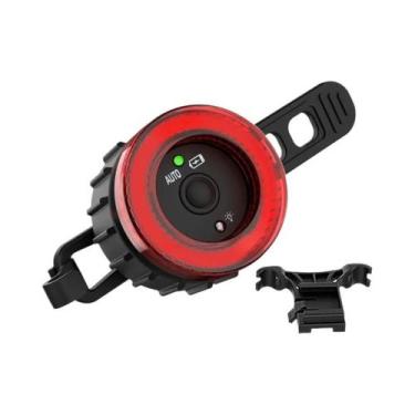 Imagem de Lanterna Traseira LED À Prova d'Água Para Bicicleta Com Sensor De Frei