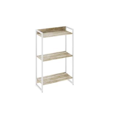 Imagem de Estante Dynamica 60x30x104cm C/03 Prateleiras Carvalho / Est.branca Carvalho / Est.branca