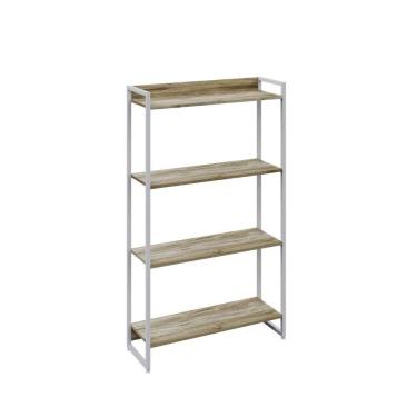 Imagem de Estante Dynamica 80x30x146cm C/04 Prateleiras Carvalho / Est.branca Carvalho / Est.branca